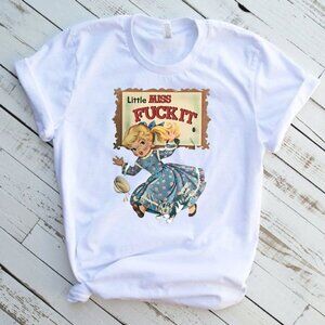 Little Miss Funny Graphic Short Sleeve T-Shirt